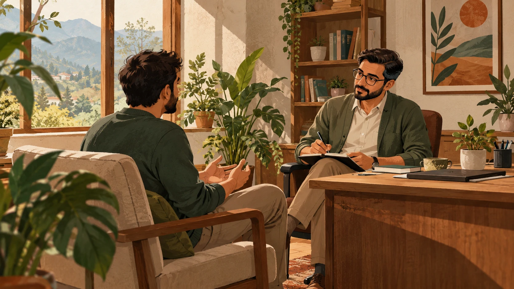 Individual counselling session at Eshan Charitable Trust